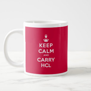 Keep Calm and Carry HCl Jumbo Mug