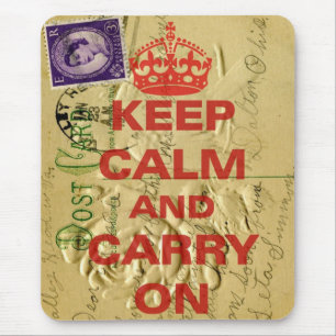 Keep calm and carry mouse pad