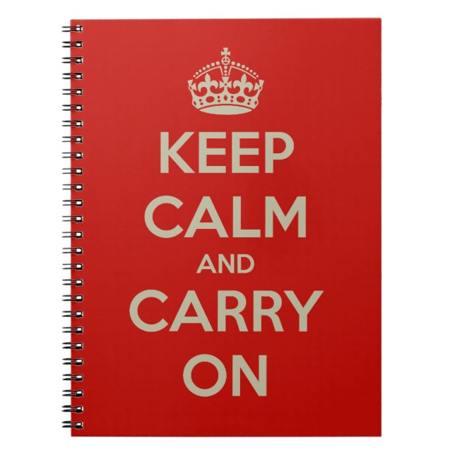 keep-calm-and-carry-on-10613 notebook (Front)