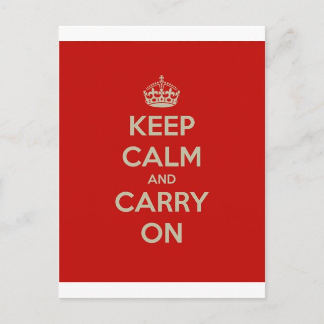 keep-calm-and-carry-on-10613 postcard (Front)