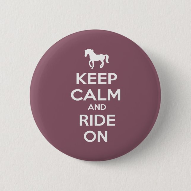Keep Calm and Carry On 2 Inch Round Button (Front)
