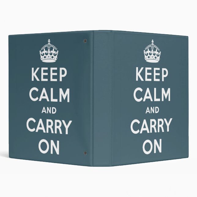 Keep Calm And Carry On Binder (Background)