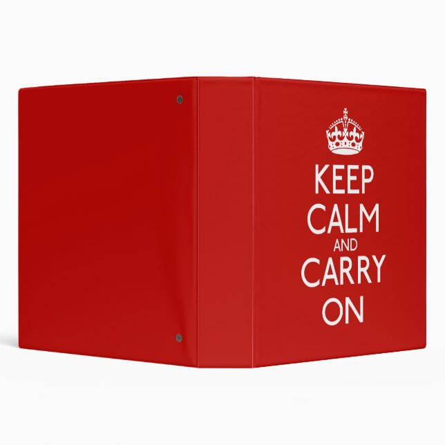 Keep Calm And Carry On Binder (Background)