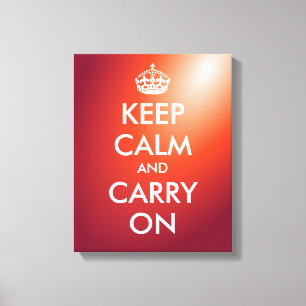 Keep calm and carry on canvas print   wall art