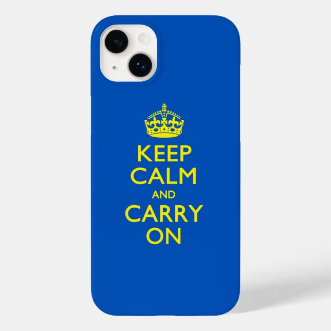 KEEP CALM AND CARRY ON Case-Mate iPhone CASE (Back)