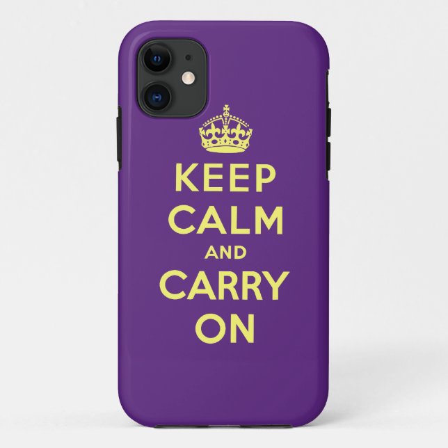 Keep Calm And Carry On Case-Mate iPhone Case (Back)