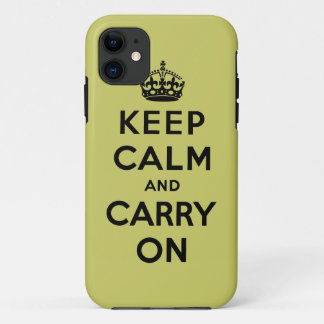 Keep Calm And Carry On iPhone 11 Case