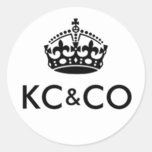 KEEP CALM and CARRY ON - Change background Classic Round Sticker