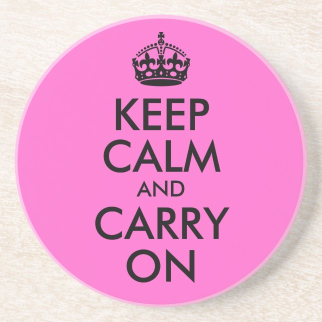 Keep Calm and Carry On Coaster (Front)