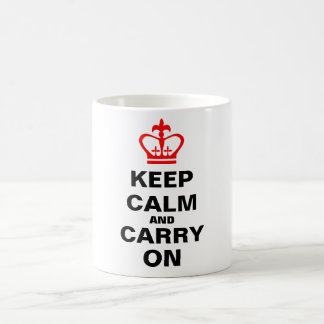 Keep calm and carry on coffee mug