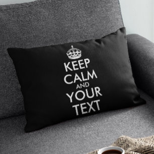 Keep Calm and Carry On - Create Your Own Accent Pillow