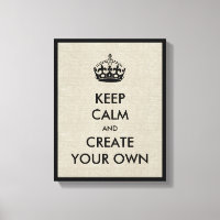 Keep Calm and Carry On Create Your Own | Black