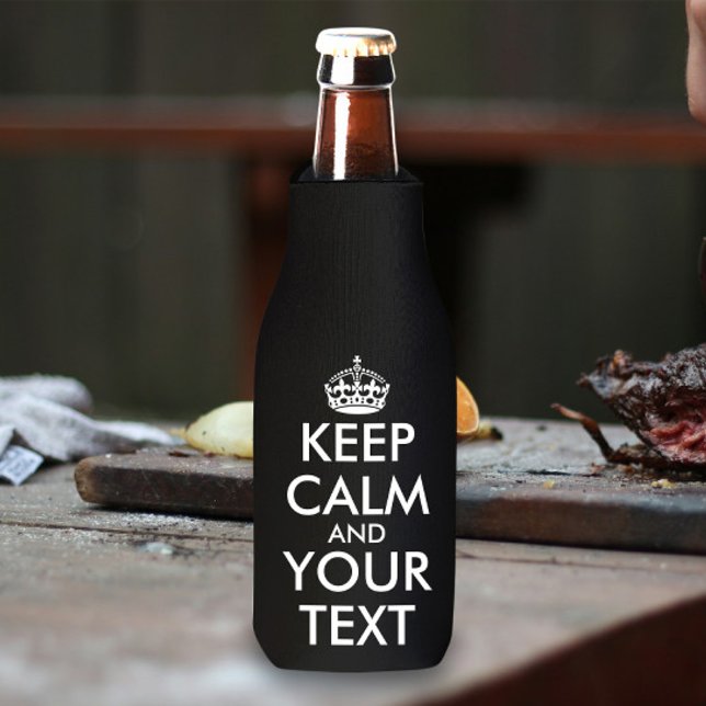 Keep Calm and Carry On - Create Your Own Can Coole Bottle Cooler (Creator Uploaded)