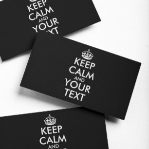Keep Calm and Carry On - Create Your Own Card