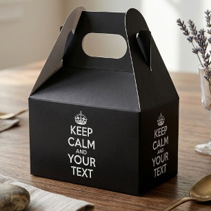 Keep Calm and Carry On - Create Your Own Favor Box