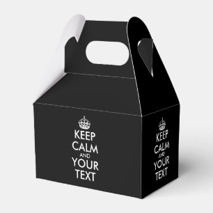 Keep Calm and Carry On - Create Your Own Favor Box