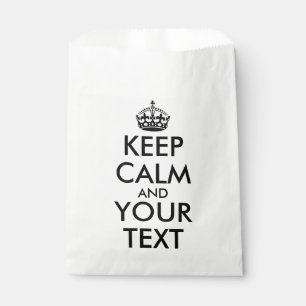 Keep Calm and Carry On - Create Your Own Favour Bag