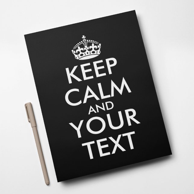 Keep Calm and Carry On - Create Your Own Letterhead (Creator Uploaded)