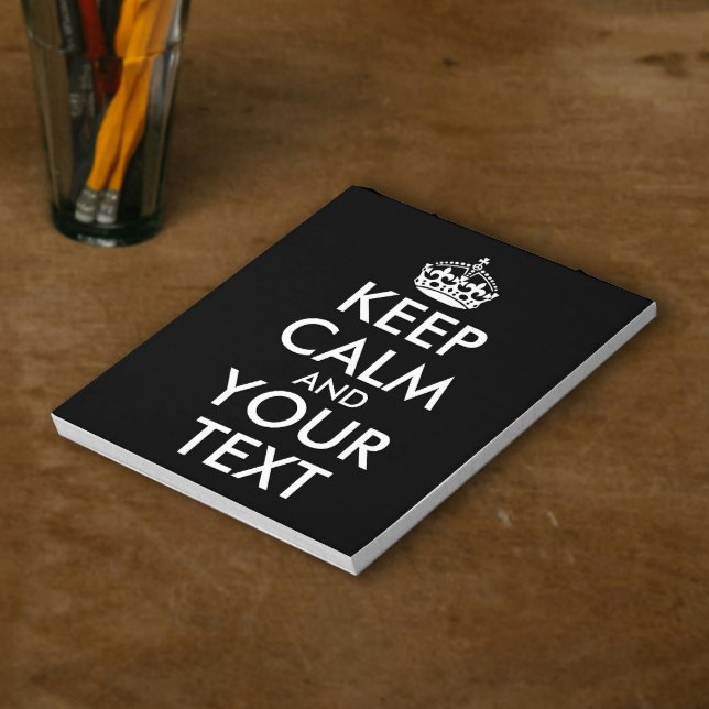 Keep Calm and Carry On - Create Your Own Notepad (Creator Uploaded)