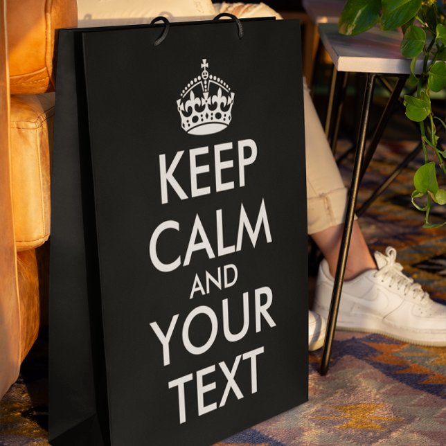 Keep Calm and Carry On - Create Your Own Small Gift Bag (Creator Uploaded)