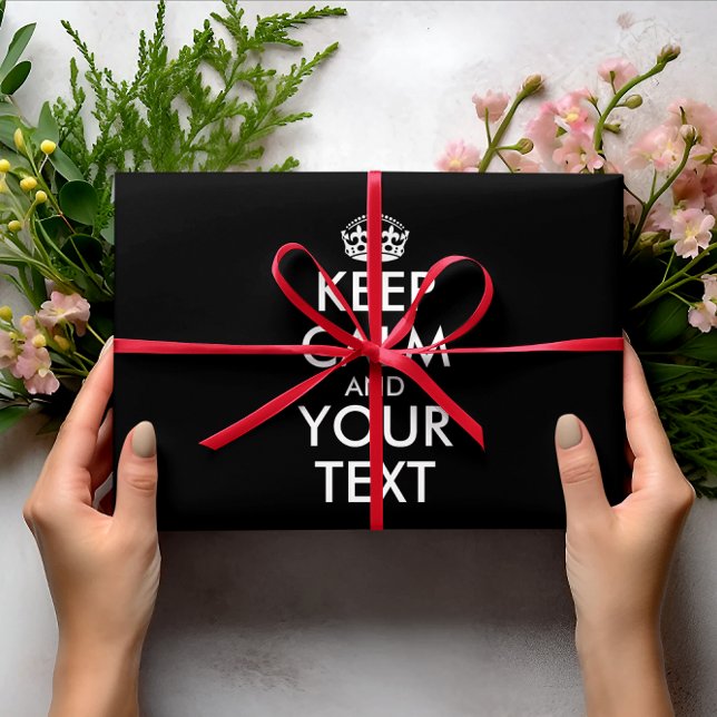 Keep Calm and Carry On - Create Your Own Wrapping Paper Sheet (Creator Uploaded)