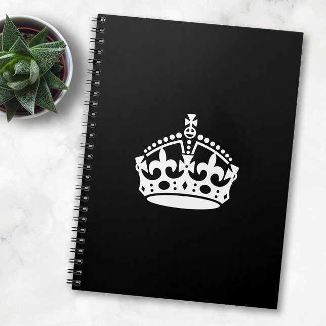 Keep Calm and Carry On Crown (Editable) Notebook (Creator Uploaded)