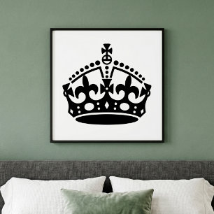 Keep Calm and Carry On Crown Poster