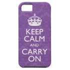 Keep Calm And Carry On Damask iPhone 5 Case Covers