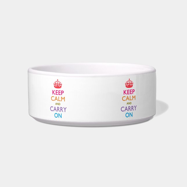 KEEP CALM AND CARRY ON Fruity Colours Bowl (Front)