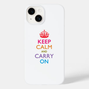 KEEP CALM AND CARRY ON Fruity Colours Case-Mate iPhone 14 Case