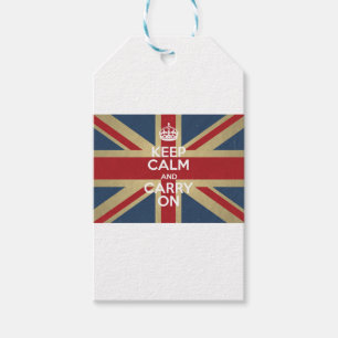 Keep Calm And Carry On Gift Tags