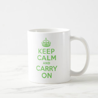 Keep Calm And Carry On Green Best Price Custom Coffee Mug