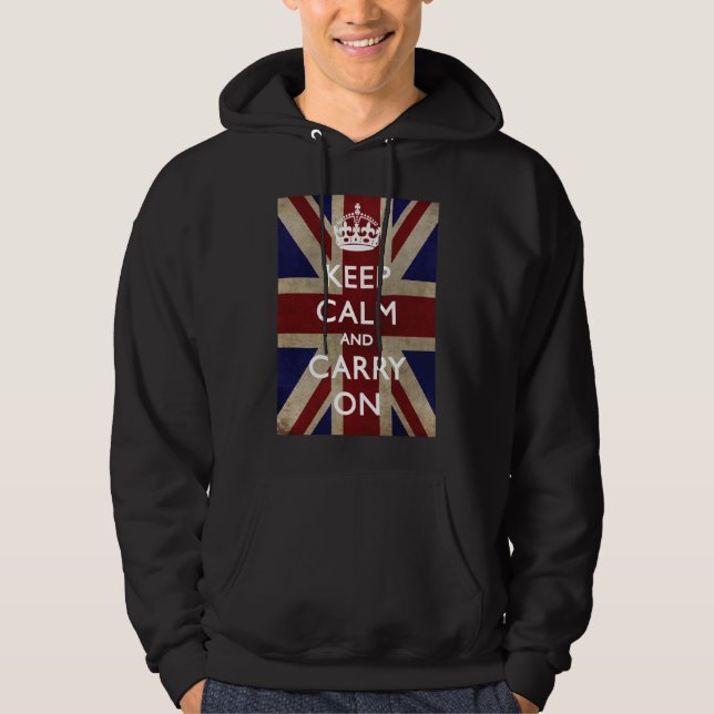 Keep Calm and Carry on Hoodie (Front)