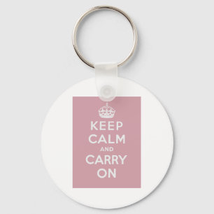Keep Calm And Carry On Keychain