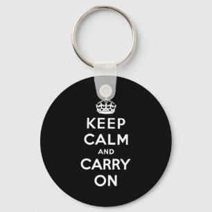 Keep Calm And Carry On Keychain