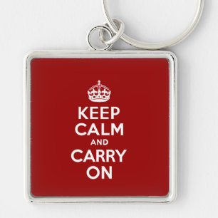Keep Calm and Carry On Keychain