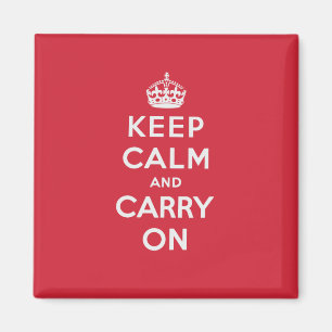 Keep Calm And Carry On Magnet