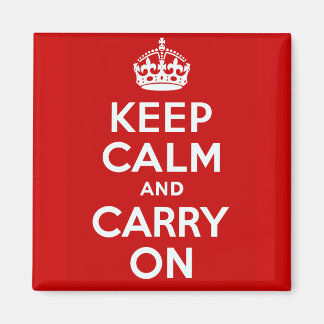 Keep Calm And Carry On Magnet