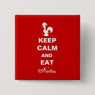 Keep calm and carry on magnet 2 inch square button
