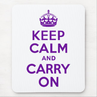 Keep Calm and Carry On Mouse Pad