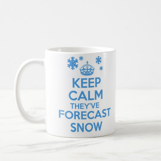 Keep Calm and Carry on mug - Snow (Left)