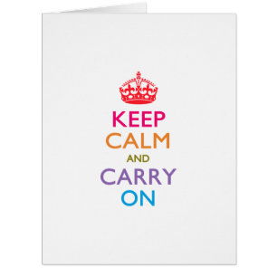 KEEP CALM AND CARRY ON Multicolored