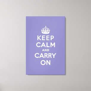 keep calm and carry on Original Canvas Print