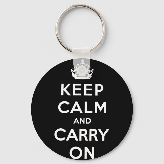 keep calm and carry on Original Keychain (Front)