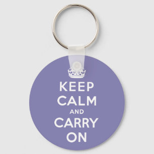 keep calm and carry on Original Keychain