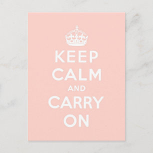 keep calm and carry on Original Postcard