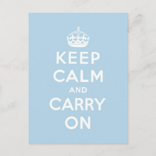 keep calm and carry on Original Postcard