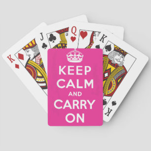 Keep Calm and Carry On Playing Cards