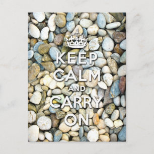 keep calm and carry on postcard