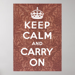Keep Calm And Carry On Poster